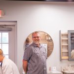 scott looks on at our mothers day brunch class